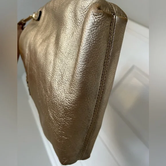 Michael Kors Gold Jet Set Chain messenger crossbody shoulder satchel - Picture 14 of 15